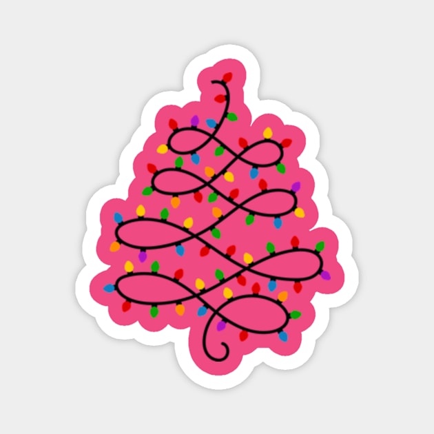 Christmas tree lights Magnet by Karley’s Custom Creations