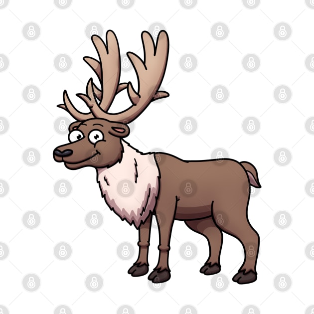 Cute Arctic Reindeer Or Elk by TheMaskedTooner