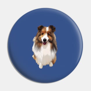 Shetland Sheepdog Sheltie Puppy Dog Pin