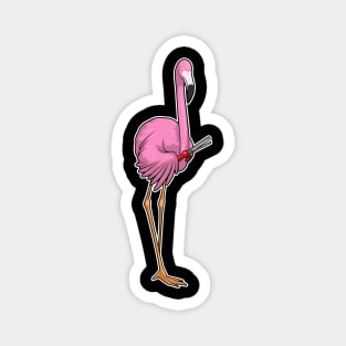 Flamingo Hairdresser Hair clip Magnet