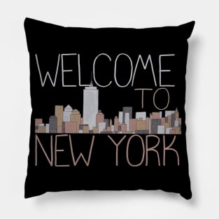 Welcome To New York Pillow