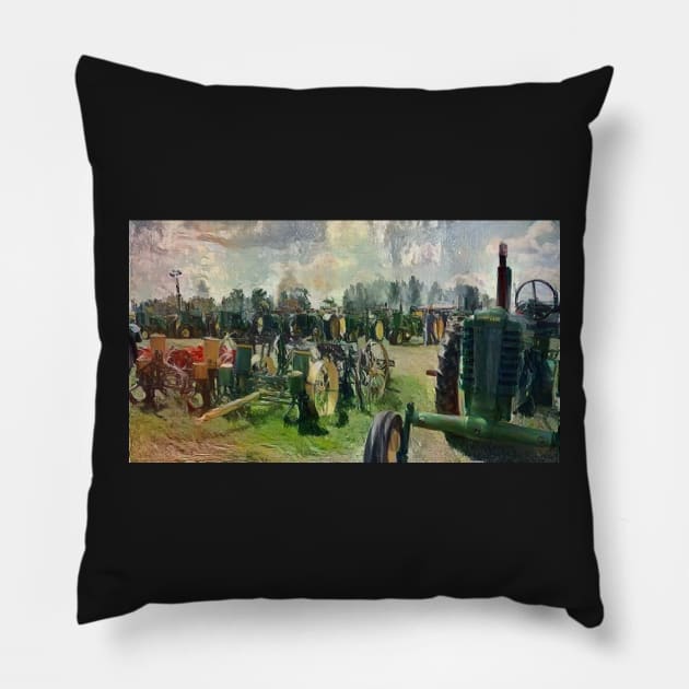 Antiques from the farm Pillow by erickphd