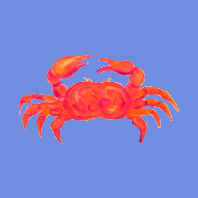 Red crab painting by AudreyJane