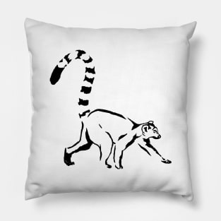 Lemur catta Pillow