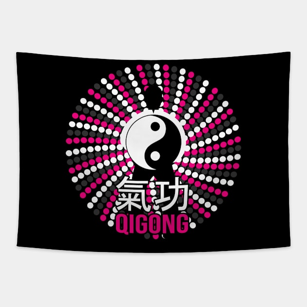 Qigong martial arts gift yin yang Tapestry by QQdesigns