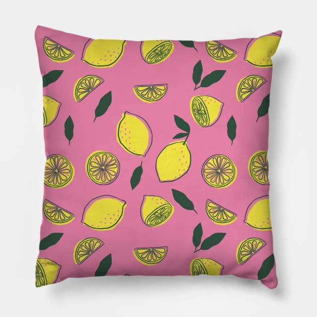 Pink Lemonade Pillow by GiuliaM