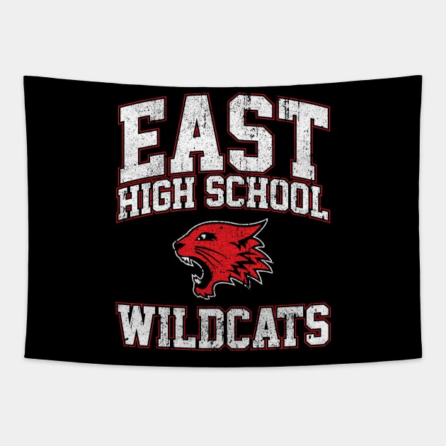 East High School Wildcats Tapestry by huckblade