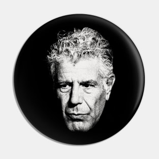 Portrait Anthony Bourdain Pin