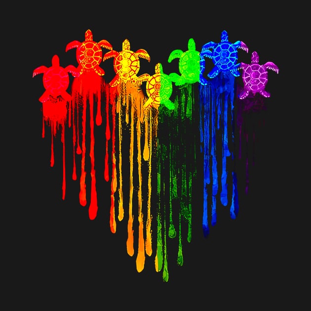 Turtle LGBT Heart by super soul