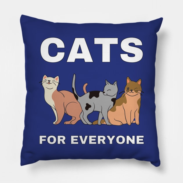 Cats for everyone Pillow by InspiredCreative