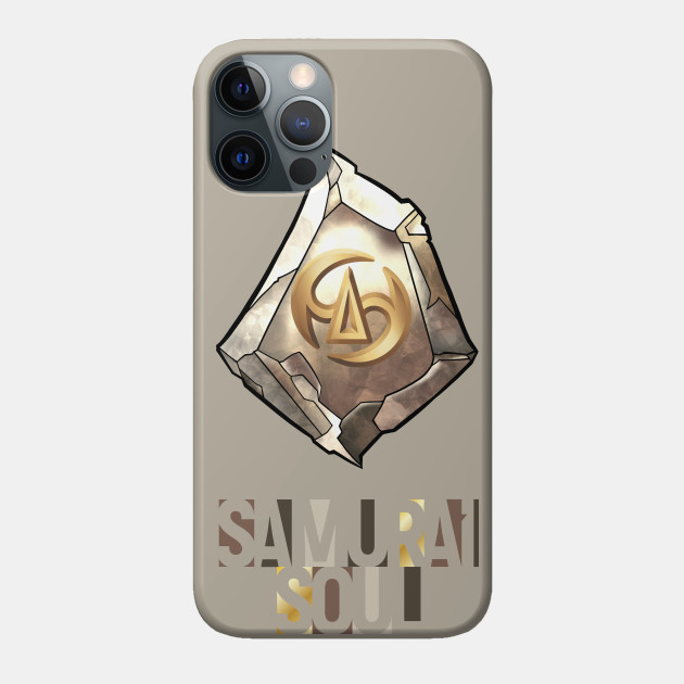 Samurai Soul - FF14 Job Crystal T-Shirt - Final Fantasy Xiv - Phone Case