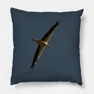 Stork Vector Non-Flapping Bird Flight Pillow