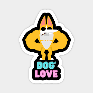 Love dog Magnet