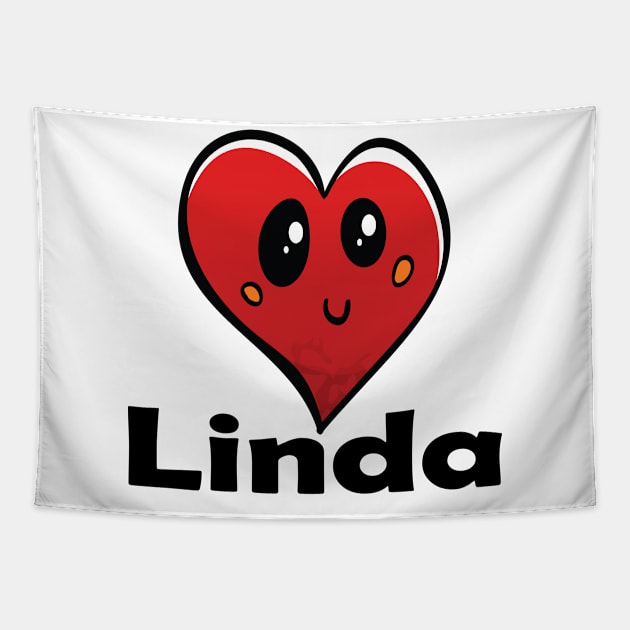 Linda Heart Tapestry by ProjectX23Red