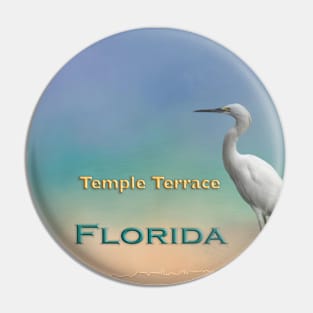 Egret Temple Terrace FL Pin
