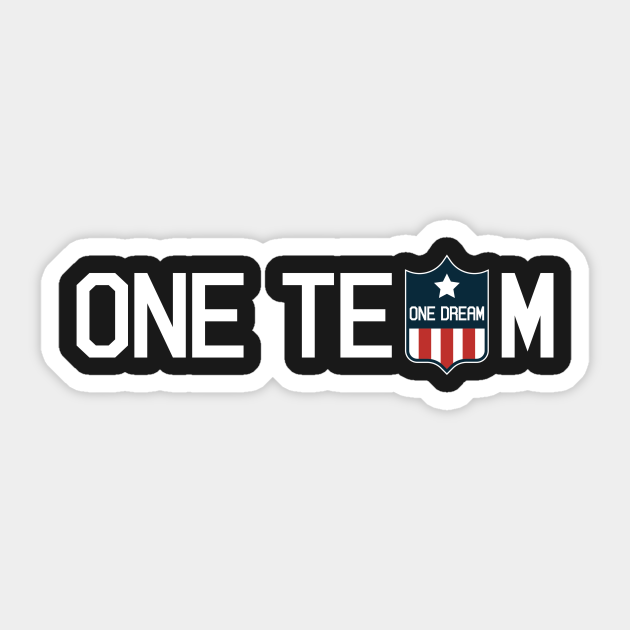 One Team One Dream Football Jersey Tshirt Tee Shirt Football Jersey Sticker Teepublic