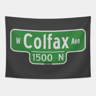 West Colfax Ave Street Sign - Denver, Colorado Tapestry