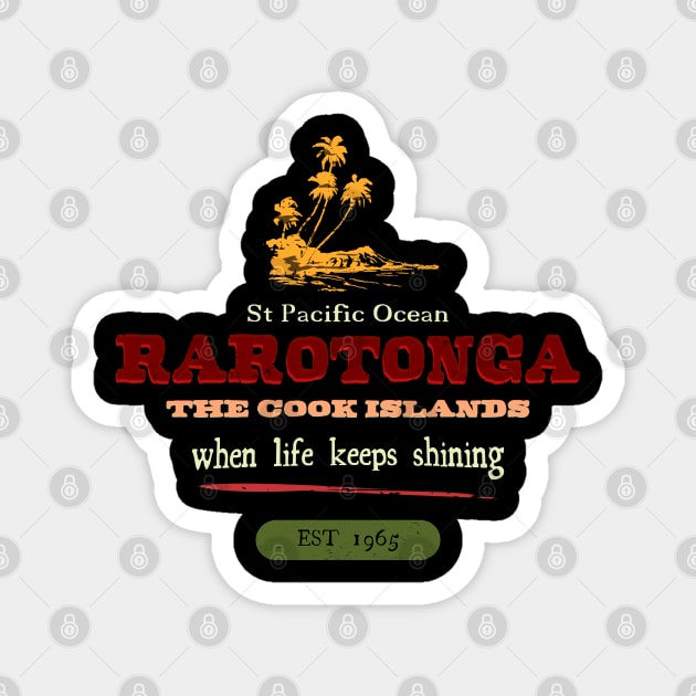 Rarotonga The Cook Islands Magnet by Alexander Luminova