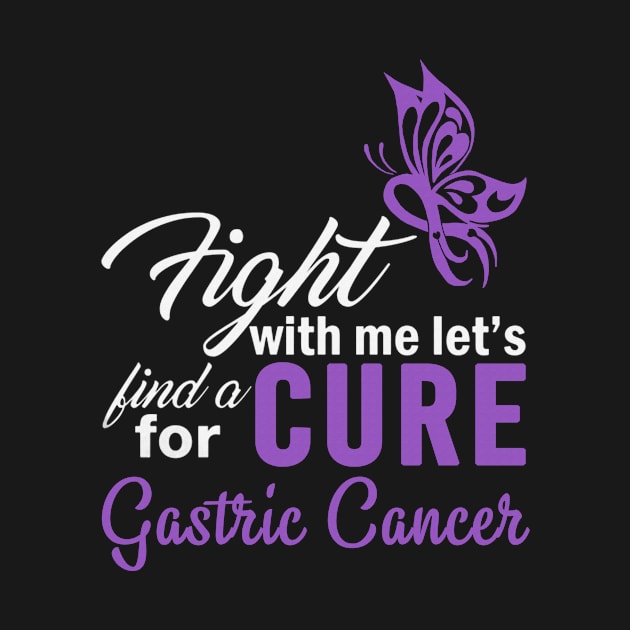 Fight For The Cure Gastric Cancer Warrior Awareness Periwinkle Ribbon by celsaclaudio506