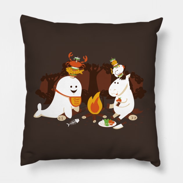 Horn Kabobs Pillow by Made With Awesome