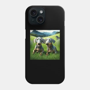 Weimaraner Puppies Phone Case