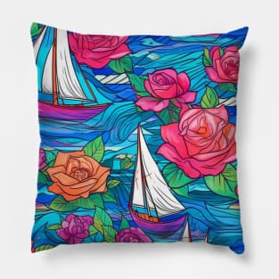 Sailing boats pattern Pillow