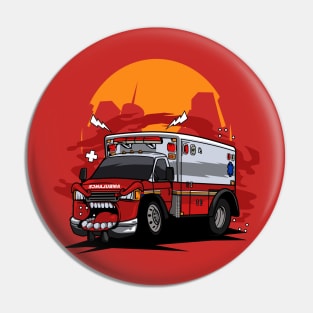 Ambulance monster car Pin