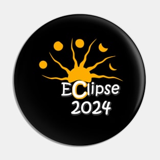 Total Eclipse Over Little Rock, April 8 - 2024 Pin