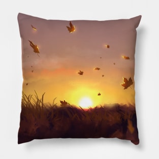 Beautiful Autumn Evening Pillow