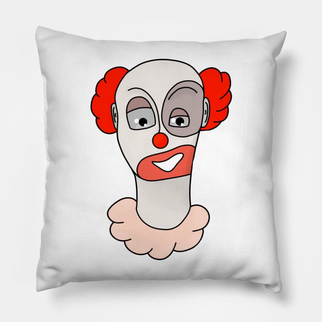 A Bit of Clowning Pillow by DiegoCarvalho