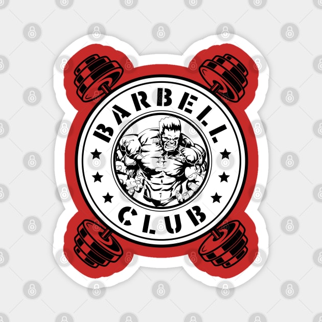 Barbell club. Magnet by ZM1