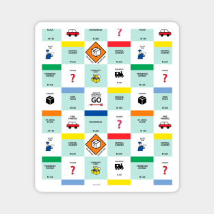 Monopoly cardboard game Magnet