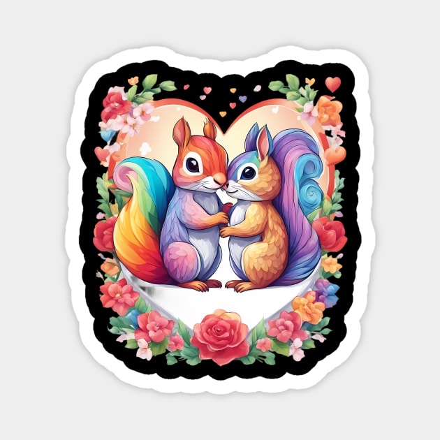 My Valentine Squirrel Magnet by animegirlnft