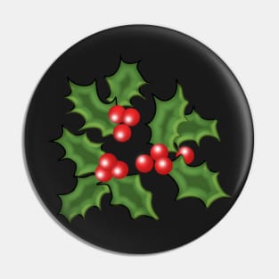 Pretty Holly Berries Pin