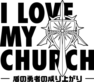 BD016 I Love My Four Heroes Church Magnet