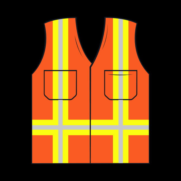 Orange Safety Vest by samshirts