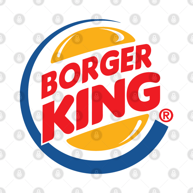 Borger King - Fast Food Parody Logo by DankFutura