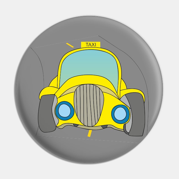 Yellow taxi Pin by Alekvik