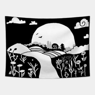 moon night Tapestry