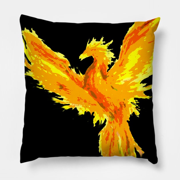 phoenix Pillow by Trashfox