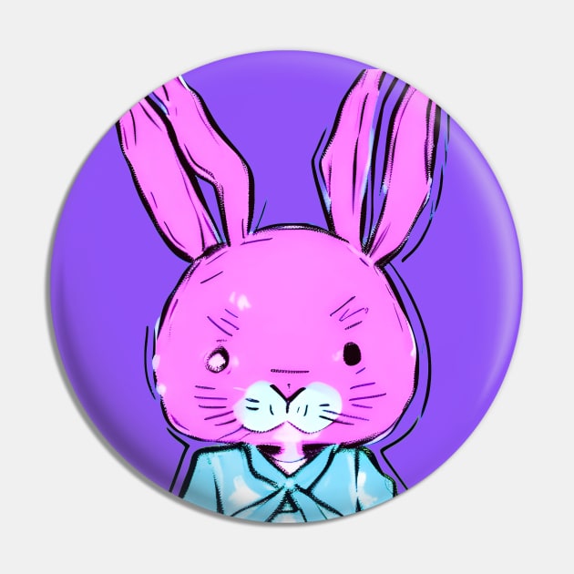 Jitters the Hyper Anime Easter Bunny (MD23ETR031) Pin by Maikell Designs