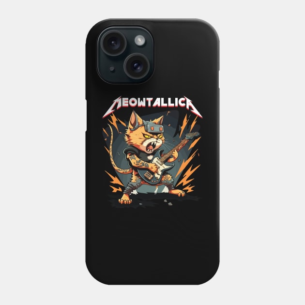 Meowtallica 7 Phone Case by vectrus