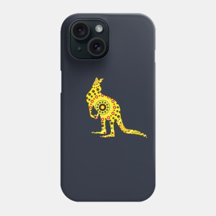 Australian aboriginal kangaroo Phone Case