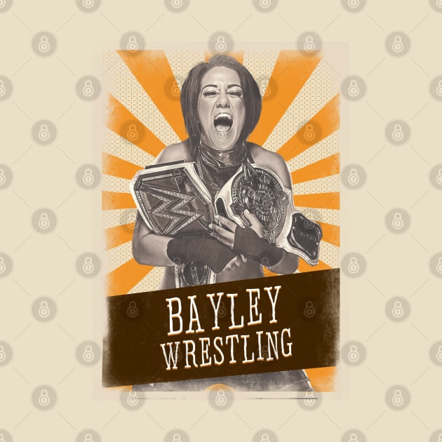 Vintage Aesthetic Bayley Wrestling by SkulRose