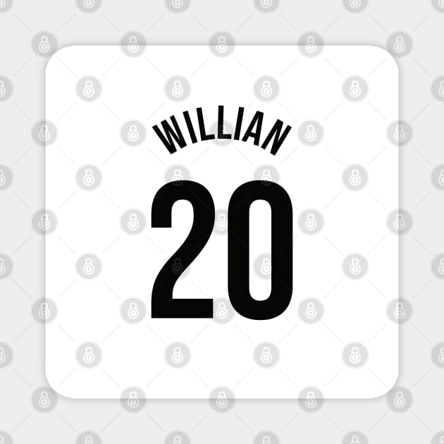 Willian 20 Home Kit - 22/23 Season Magnet by GotchaFace