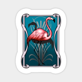 Flamingo Nouveau Magnet