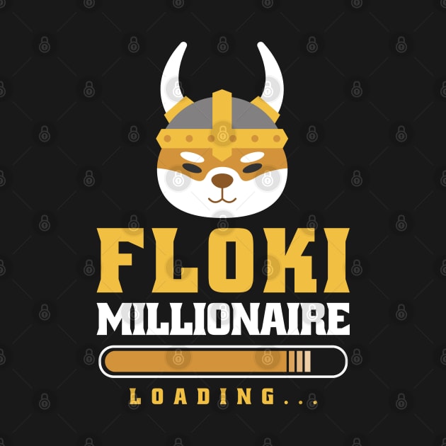 Floki Inu FLOKI Millionaire by BitcoinSweatshirts