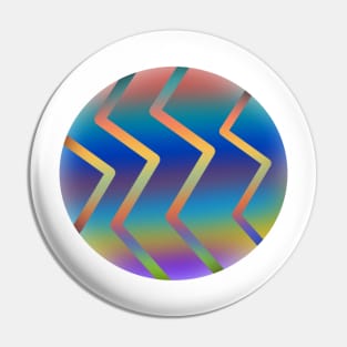 Chromatic gradient abstract circle Pin