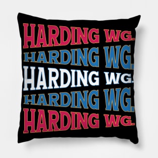 NATIONAL TEXT ART WARREN HARDING Pillow