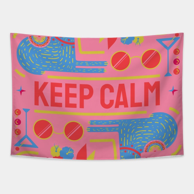 Keep Calm Tapestry by Salwa's World